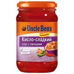 Соус, Uncle Ben's (Анкл Бенс) 210 г Кисло-сладкий с овощами