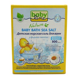 Соль морская для ванн, Babyline (Бэбилайн) 500 г Нейче ромашка