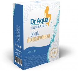 Соль морская для ванн, Dr.Aqua (Доктор Аква) 500 г оздоровление природная йодобромная